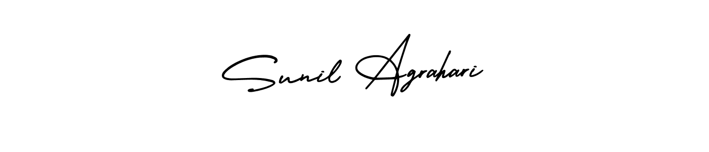 Design your own signature with our free online signature maker. With this signature software, you can create a handwritten (AmerikaSignatureDemo-Regular) signature for name Sunil Agrahari. Sunil Agrahari signature style 3 images and pictures png