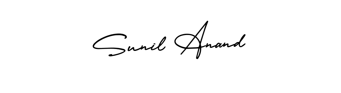 Make a beautiful signature design for name Sunil Anand. With this signature (AmerikaSignatureDemo-Regular) style, you can create a handwritten signature for free. Sunil Anand signature style 3 images and pictures png