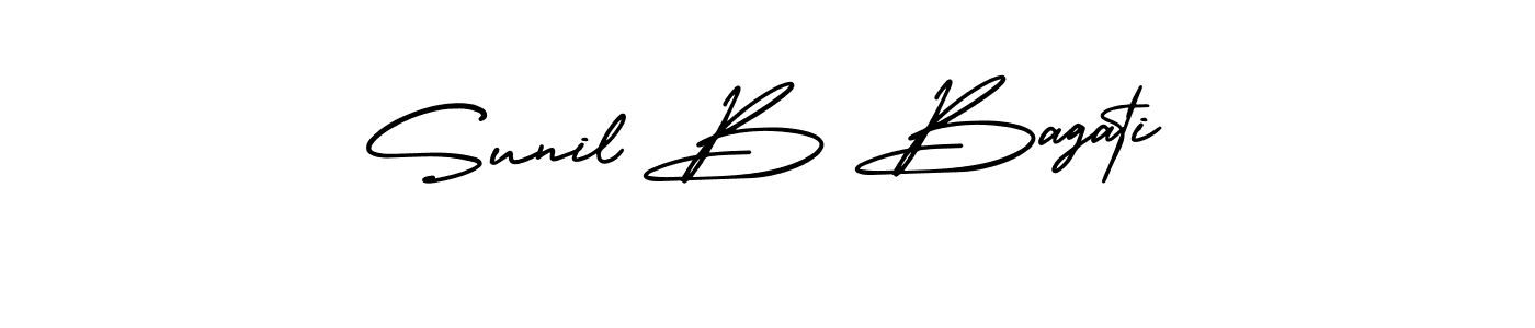 Also You can easily find your signature by using the search form. We will create Sunil B Bagati name handwritten signature images for you free of cost using AmerikaSignatureDemo-Regular sign style. Sunil B Bagati signature style 3 images and pictures png