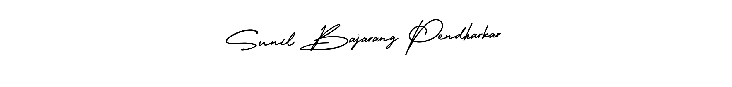 How to make Sunil Bajarang Pendharkar signature? AmerikaSignatureDemo-Regular is a professional autograph style. Create handwritten signature for Sunil Bajarang Pendharkar name. Sunil Bajarang Pendharkar signature style 3 images and pictures png