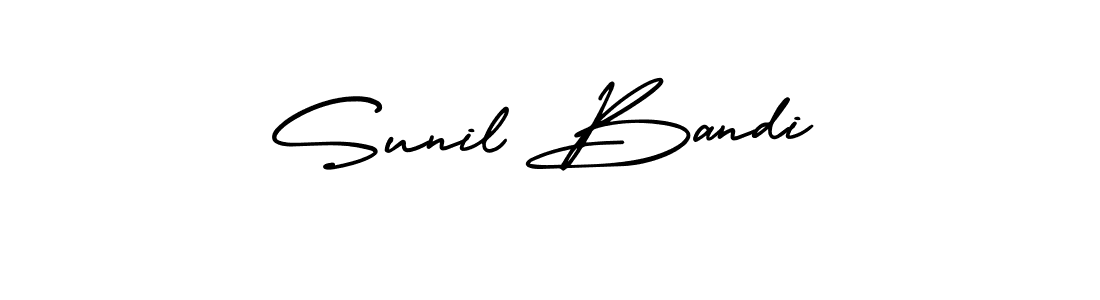 Sunil Bandi stylish signature style. Best Handwritten Sign (AmerikaSignatureDemo-Regular) for my name. Handwritten Signature Collection Ideas for my name Sunil Bandi. Sunil Bandi signature style 3 images and pictures png