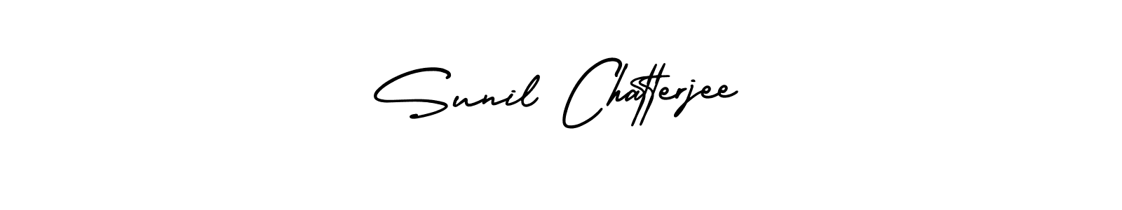 How to Draw Sunil Chatterjee signature style? AmerikaSignatureDemo-Regular is a latest design signature styles for name Sunil Chatterjee. Sunil Chatterjee signature style 3 images and pictures png