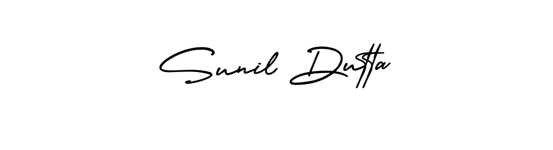 This is the best signature style for the Sunil Dutta name. Also you like these signature font (AmerikaSignatureDemo-Regular). Mix name signature. Sunil Dutta signature style 3 images and pictures png