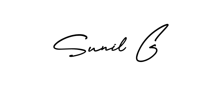 Design your own signature with our free online signature maker. With this signature software, you can create a handwritten (AmerikaSignatureDemo-Regular) signature for name Sunil G. Sunil G signature style 3 images and pictures png