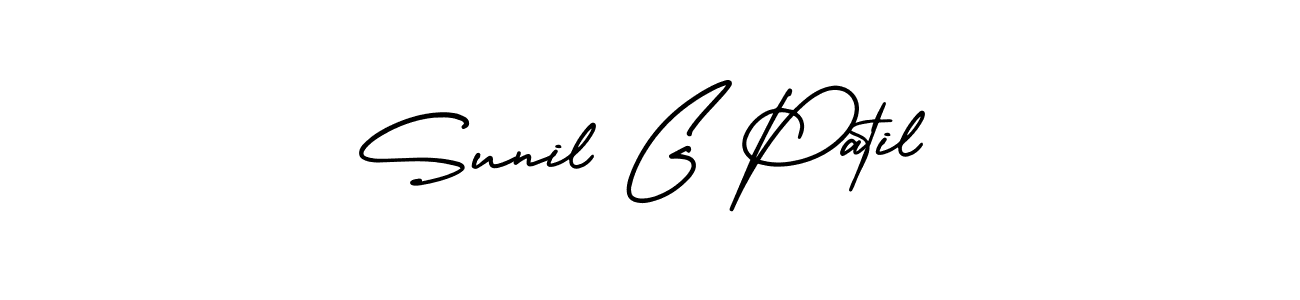 Design your own signature with our free online signature maker. With this signature software, you can create a handwritten (AmerikaSignatureDemo-Regular) signature for name Sunil G Patil. Sunil G Patil signature style 3 images and pictures png