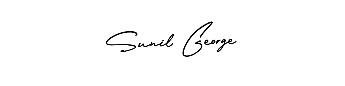 Use a signature maker to create a handwritten signature online. With this signature software, you can design (AmerikaSignatureDemo-Regular) your own signature for name Sunil George. Sunil George signature style 3 images and pictures png