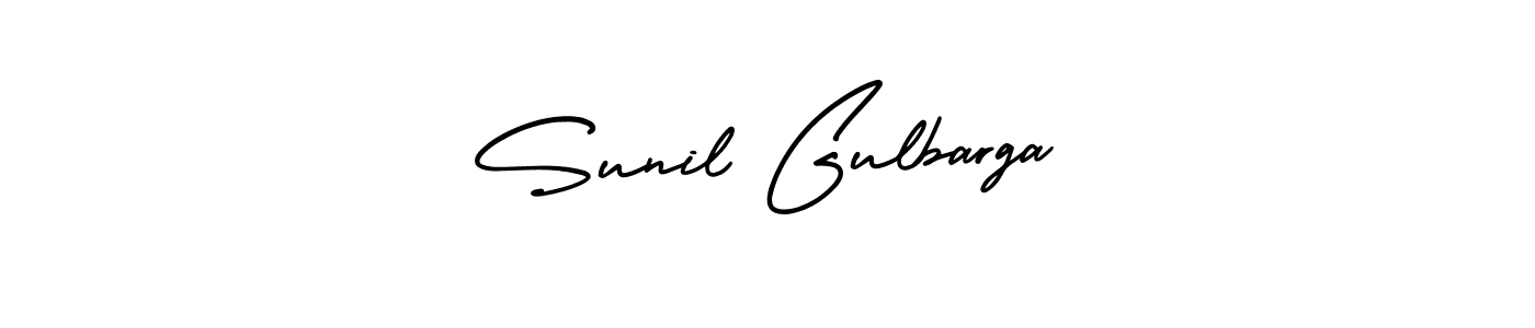 Similarly AmerikaSignatureDemo-Regular is the best handwritten signature design. Signature creator online .You can use it as an online autograph creator for name Sunil Gulbarga. Sunil Gulbarga signature style 3 images and pictures png