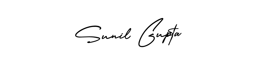 Sunil Gupta stylish signature style. Best Handwritten Sign (AmerikaSignatureDemo-Regular) for my name. Handwritten Signature Collection Ideas for my name Sunil Gupta. Sunil Gupta signature style 3 images and pictures png