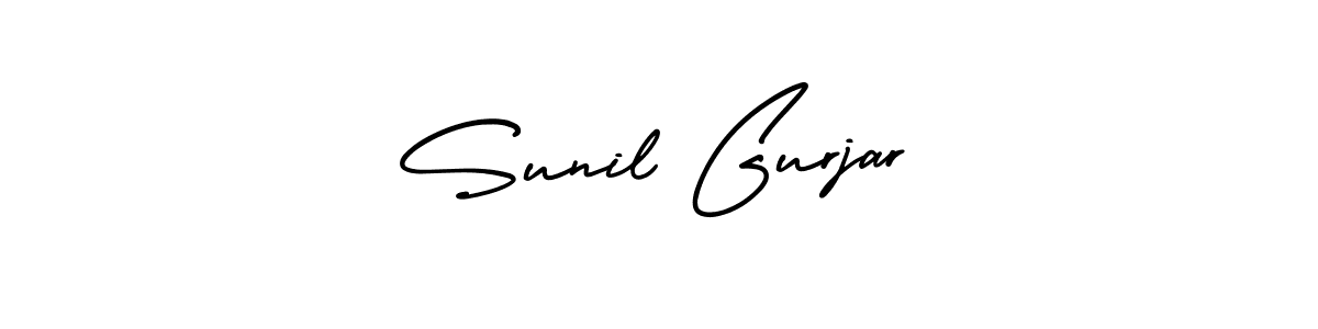 It looks lik you need a new signature style for name Sunil Gurjar. Design unique handwritten (AmerikaSignatureDemo-Regular) signature with our free signature maker in just a few clicks. Sunil Gurjar signature style 3 images and pictures png