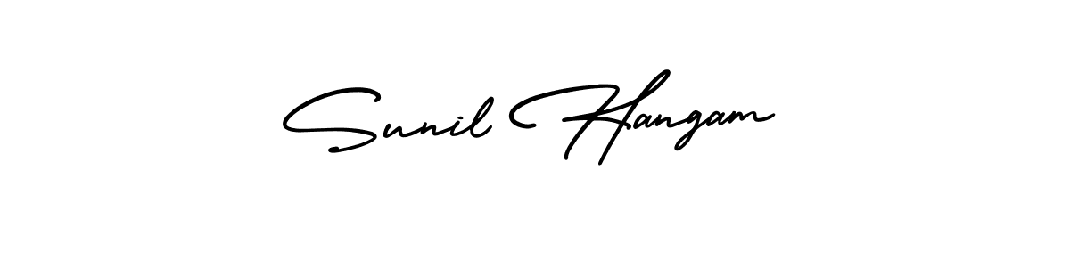 Also we have Sunil Hangam name is the best signature style. Create professional handwritten signature collection using AmerikaSignatureDemo-Regular autograph style. Sunil Hangam signature style 3 images and pictures png