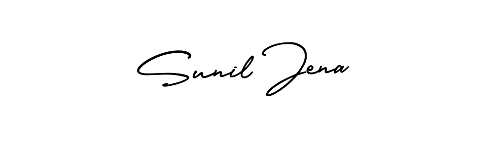 How to make Sunil Jena signature? AmerikaSignatureDemo-Regular is a professional autograph style. Create handwritten signature for Sunil Jena name. Sunil Jena signature style 3 images and pictures png