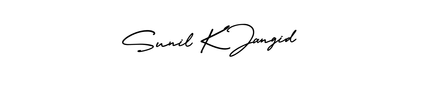 if you are searching for the best signature style for your name Sunil K Jangid. so please give up your signature search. here we have designed multiple signature styles  using AmerikaSignatureDemo-Regular. Sunil K Jangid signature style 3 images and pictures png