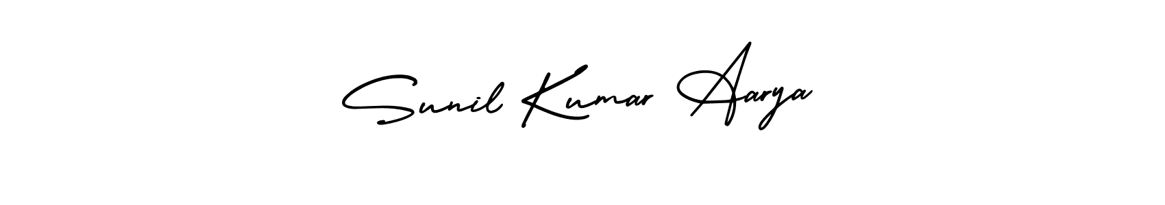 Design your own signature with our free online signature maker. With this signature software, you can create a handwritten (AmerikaSignatureDemo-Regular) signature for name Sunil Kumar Aarya. Sunil Kumar Aarya signature style 3 images and pictures png