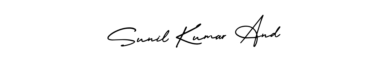 It looks lik you need a new signature style for name Sunil Kumar And. Design unique handwritten (AmerikaSignatureDemo-Regular) signature with our free signature maker in just a few clicks. Sunil Kumar And signature style 3 images and pictures png