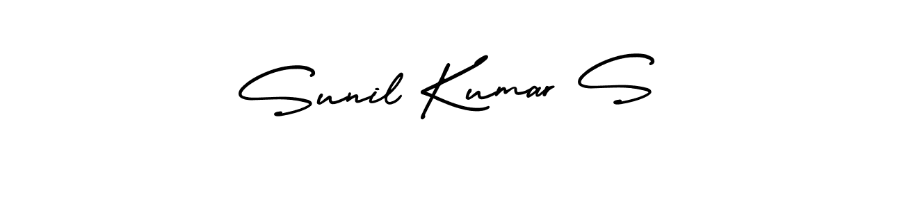 if you are searching for the best signature style for your name Sunil Kumar S. so please give up your signature search. here we have designed multiple signature styles  using AmerikaSignatureDemo-Regular. Sunil Kumar S signature style 3 images and pictures png