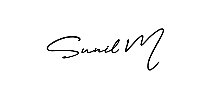 You can use this online signature creator to create a handwritten signature for the name Sunil M. This is the best online autograph maker. Sunil M signature style 3 images and pictures png