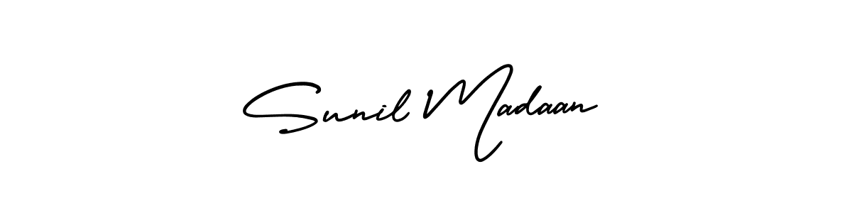 Also we have Sunil Madaan name is the best signature style. Create professional handwritten signature collection using AmerikaSignatureDemo-Regular autograph style. Sunil Madaan signature style 3 images and pictures png