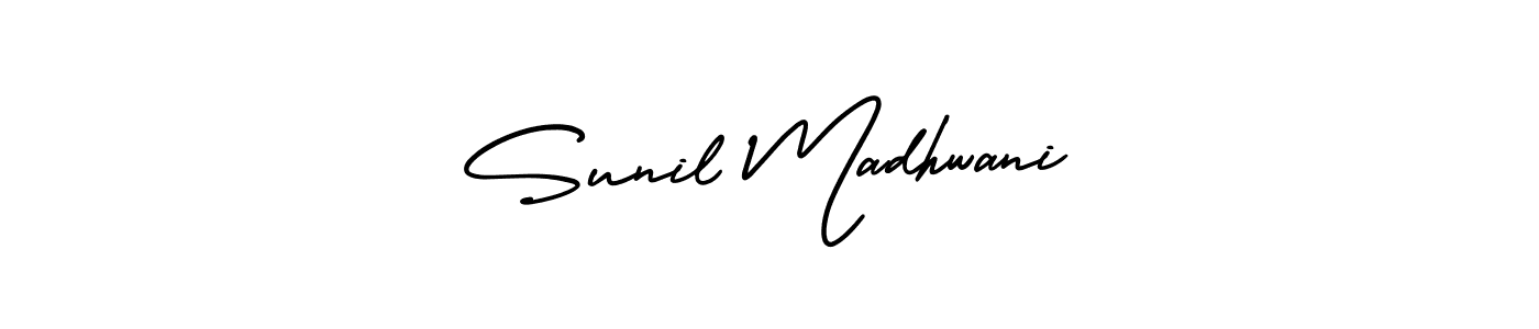 See photos of Sunil Madhwani official signature by Spectra . Check more albums & portfolios. Read reviews & check more about AmerikaSignatureDemo-Regular font. Sunil Madhwani signature style 3 images and pictures png