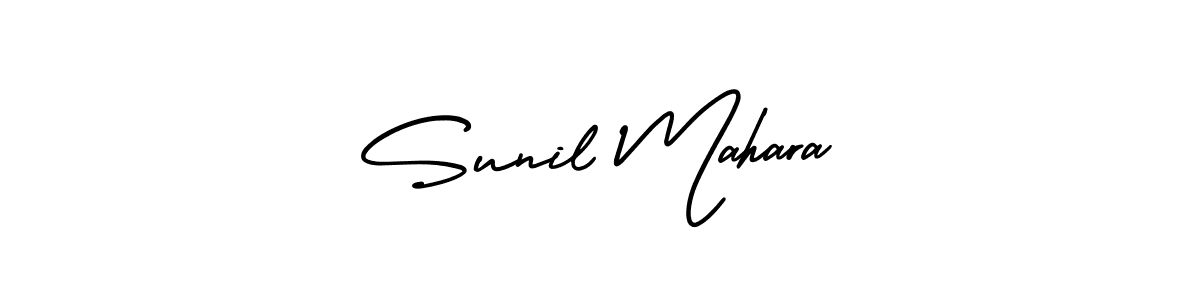 Design your own signature with our free online signature maker. With this signature software, you can create a handwritten (AmerikaSignatureDemo-Regular) signature for name Sunil Mahara. Sunil Mahara signature style 3 images and pictures png