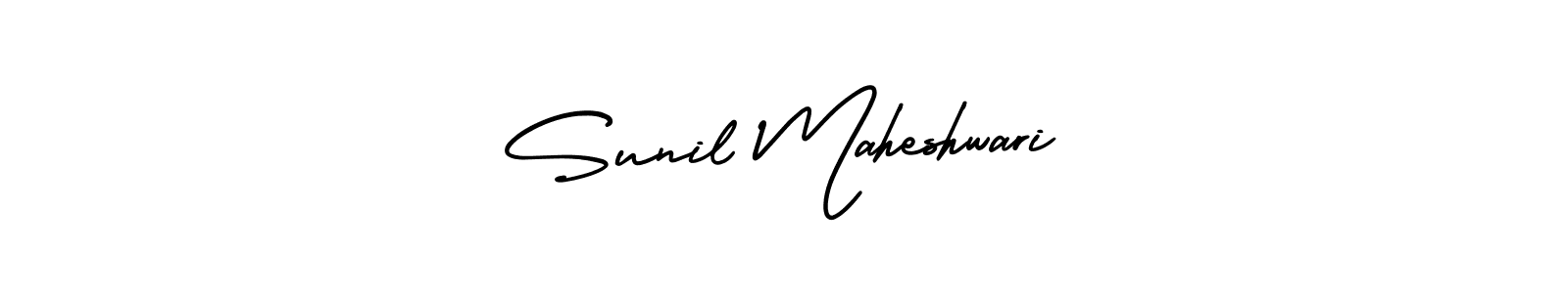 How to make Sunil Maheshwari signature? AmerikaSignatureDemo-Regular is a professional autograph style. Create handwritten signature for Sunil Maheshwari name. Sunil Maheshwari signature style 3 images and pictures png