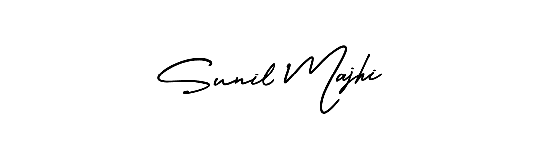 How to make Sunil Majhi signature? AmerikaSignatureDemo-Regular is a professional autograph style. Create handwritten signature for Sunil Majhi name. Sunil Majhi signature style 3 images and pictures png