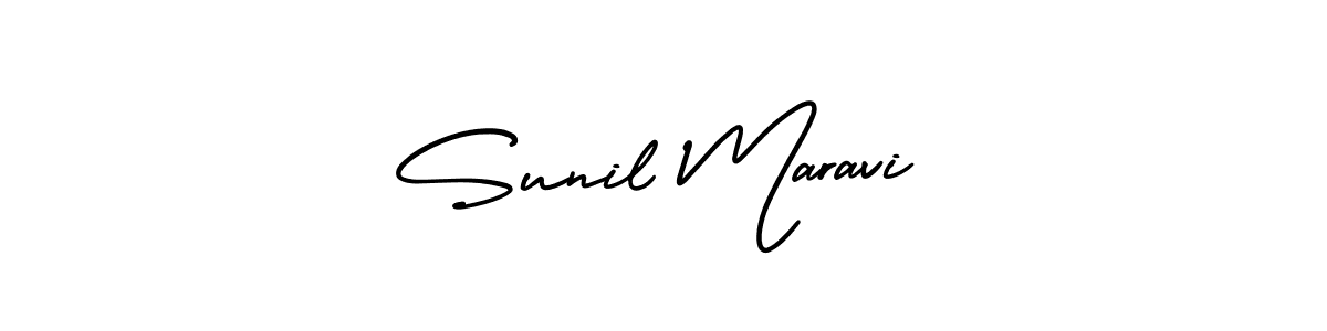 Also we have Sunil Maravi name is the best signature style. Create professional handwritten signature collection using AmerikaSignatureDemo-Regular autograph style. Sunil Maravi signature style 3 images and pictures png