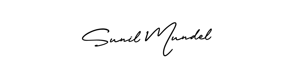 How to make Sunil Mundel signature? AmerikaSignatureDemo-Regular is a professional autograph style. Create handwritten signature for Sunil Mundel name. Sunil Mundel signature style 3 images and pictures png