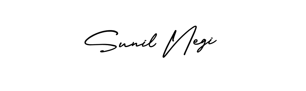 How to make Sunil Negi signature? AmerikaSignatureDemo-Regular is a professional autograph style. Create handwritten signature for Sunil Negi name. Sunil Negi signature style 3 images and pictures png