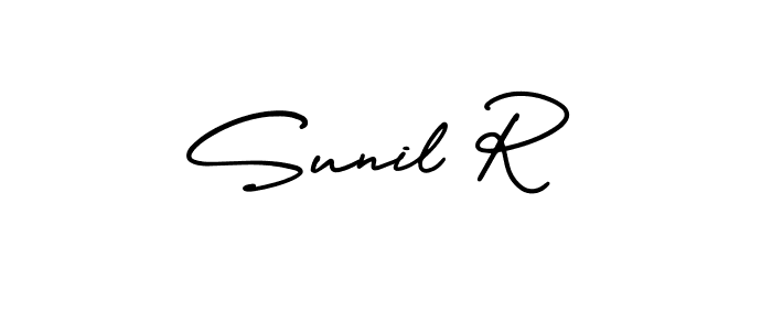 Make a short Sunil R signature style. Manage your documents anywhere anytime using AmerikaSignatureDemo-Regular. Create and add eSignatures, submit forms, share and send files easily. Sunil R signature style 3 images and pictures png