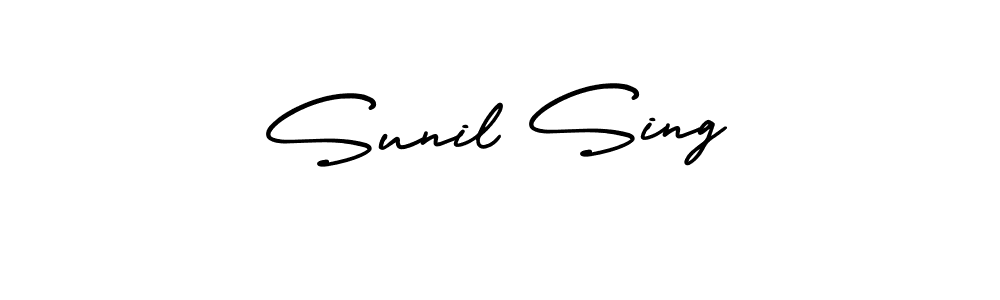 Similarly AmerikaSignatureDemo-Regular is the best handwritten signature design. Signature creator online .You can use it as an online autograph creator for name Sunil Sing. Sunil Sing signature style 3 images and pictures png