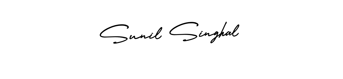 How to make Sunil Singhal signature? AmerikaSignatureDemo-Regular is a professional autograph style. Create handwritten signature for Sunil Singhal name. Sunil Singhal signature style 3 images and pictures png