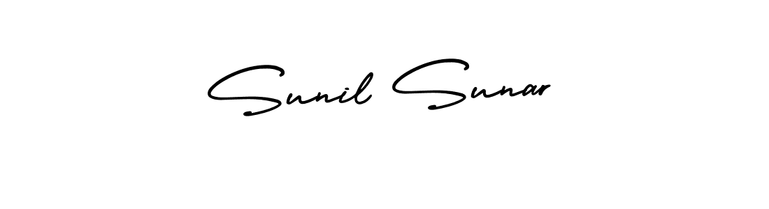 Best and Professional Signature Style for Sunil Sunar. AmerikaSignatureDemo-Regular Best Signature Style Collection. Sunil Sunar signature style 3 images and pictures png