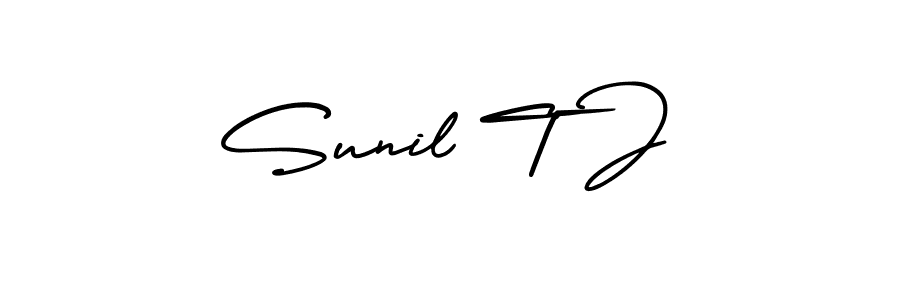Once you've used our free online signature maker to create your best signature AmerikaSignatureDemo-Regular style, it's time to enjoy all of the benefits that Sunil T J name signing documents. Sunil T J signature style 3 images and pictures png