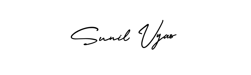 Use a signature maker to create a handwritten signature online. With this signature software, you can design (AmerikaSignatureDemo-Regular) your own signature for name Sunil Vyas. Sunil Vyas signature style 3 images and pictures png