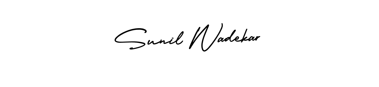 Use a signature maker to create a handwritten signature online. With this signature software, you can design (AmerikaSignatureDemo-Regular) your own signature for name Sunil Wadekar. Sunil Wadekar signature style 3 images and pictures png