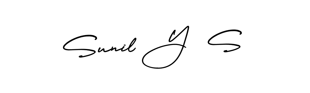 Also we have Sunil Y  S name is the best signature style. Create professional handwritten signature collection using AmerikaSignatureDemo-Regular autograph style. Sunil Y  S signature style 3 images and pictures png