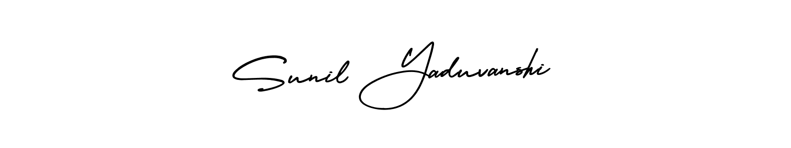 How to Draw Sunil Yaduvanshi signature style? AmerikaSignatureDemo-Regular is a latest design signature styles for name Sunil Yaduvanshi. Sunil Yaduvanshi signature style 3 images and pictures png