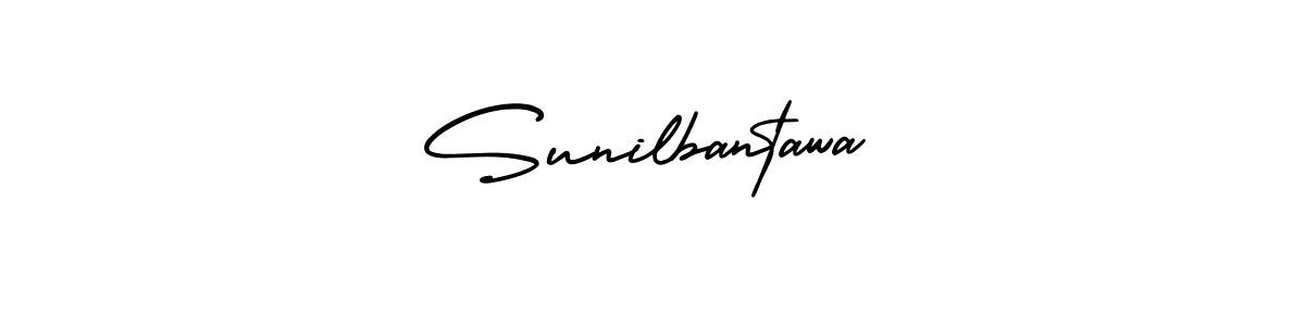 Create a beautiful signature design for name Sunilbantawa. With this signature (AmerikaSignatureDemo-Regular) fonts, you can make a handwritten signature for free. Sunilbantawa signature style 3 images and pictures png