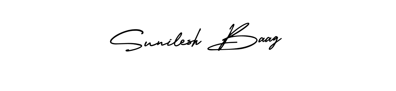 Best and Professional Signature Style for Sunilesh Baag. AmerikaSignatureDemo-Regular Best Signature Style Collection. Sunilesh Baag signature style 3 images and pictures png