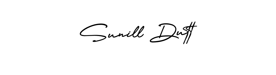 It looks lik you need a new signature style for name Sunill Dutt. Design unique handwritten (AmerikaSignatureDemo-Regular) signature with our free signature maker in just a few clicks. Sunill Dutt signature style 3 images and pictures png