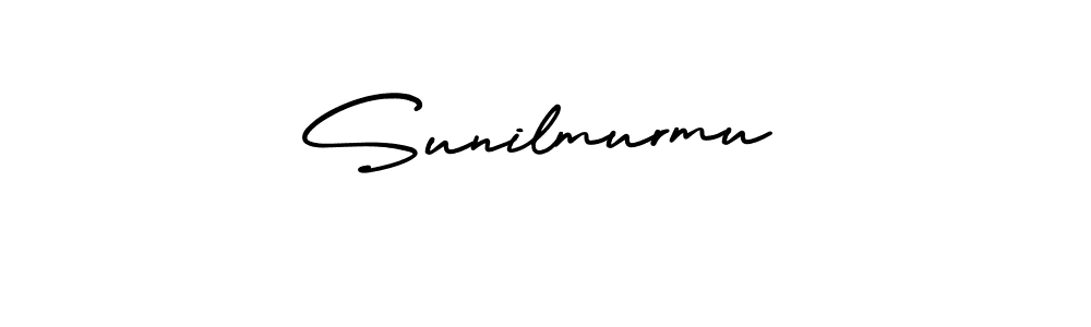 The best way (AmerikaSignatureDemo-Regular) to make a short signature is to pick only two or three words in your name. The name Sunilmurmu include a total of six letters. For converting this name. Sunilmurmu signature style 3 images and pictures png