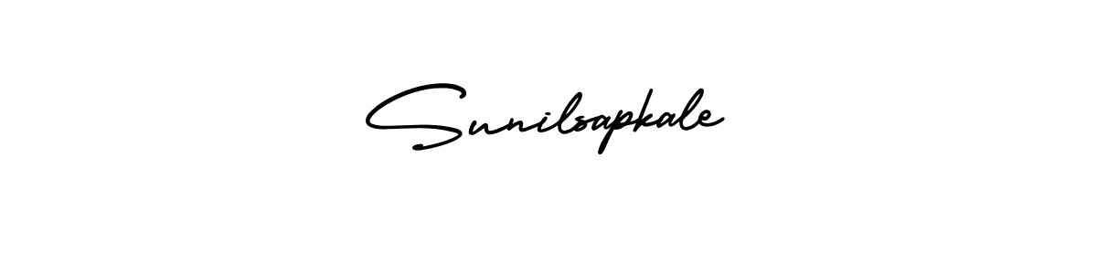 Create a beautiful signature design for name Sunilsapkale. With this signature (AmerikaSignatureDemo-Regular) fonts, you can make a handwritten signature for free. Sunilsapkale signature style 3 images and pictures png