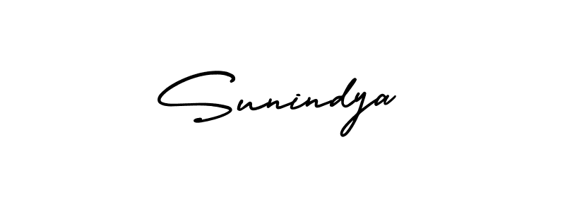 Use a signature maker to create a handwritten signature online. With this signature software, you can design (AmerikaSignatureDemo-Regular) your own signature for name Sunindya. Sunindya signature style 3 images and pictures png