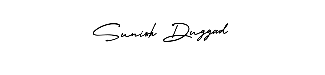 Also You can easily find your signature by using the search form. We will create Sunish Duggad name handwritten signature images for you free of cost using AmerikaSignatureDemo-Regular sign style. Sunish Duggad signature style 3 images and pictures png