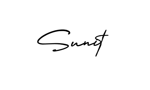 Design your own signature with our free online signature maker. With this signature software, you can create a handwritten (AmerikaSignatureDemo-Regular) signature for name Sunit. Sunit signature style 3 images and pictures png