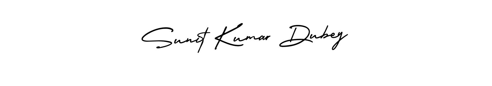 The best way (AmerikaSignatureDemo-Regular) to make a short signature is to pick only two or three words in your name. The name Sunit Kumar Dubey include a total of six letters. For converting this name. Sunit Kumar Dubey signature style 3 images and pictures png