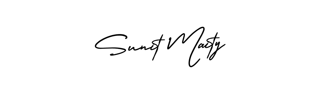 Make a beautiful signature design for name Sunit Maity. Use this online signature maker to create a handwritten signature for free. Sunit Maity signature style 3 images and pictures png