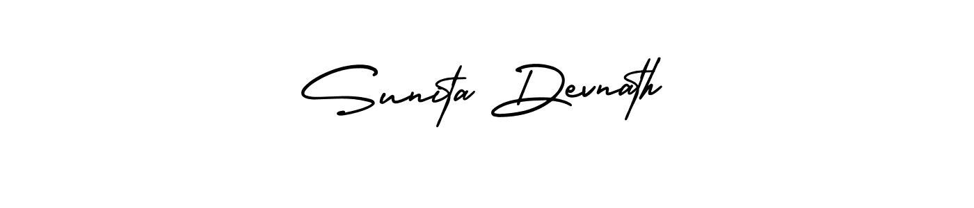 Make a beautiful signature design for name Sunita Devnath. With this signature (AmerikaSignatureDemo-Regular) style, you can create a handwritten signature for free. Sunita Devnath signature style 3 images and pictures png