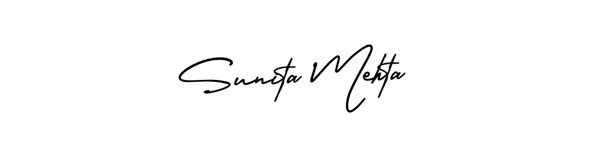 How to Draw Sunita Mehta signature style? AmerikaSignatureDemo-Regular is a latest design signature styles for name Sunita Mehta. Sunita Mehta signature style 3 images and pictures png