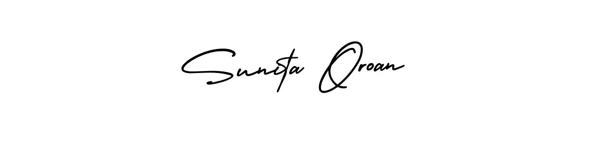 Design your own signature with our free online signature maker. With this signature software, you can create a handwritten (AmerikaSignatureDemo-Regular) signature for name Sunita Oroan. Sunita Oroan signature style 3 images and pictures png